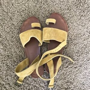 Free People Yellow Sandals